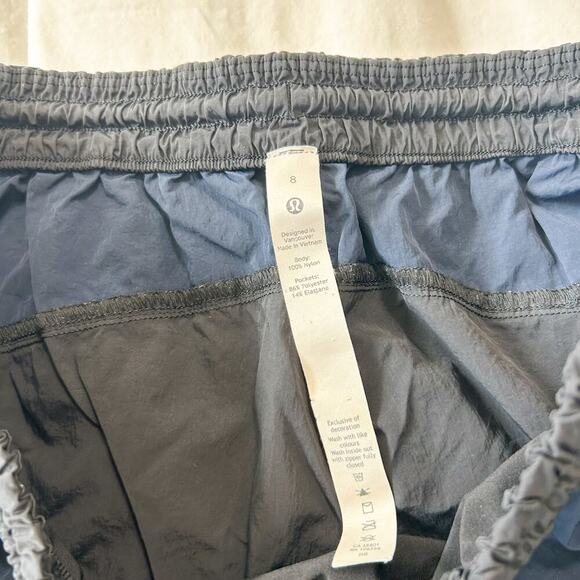 NWOT Lululemon Evergreen Anorak Jacket & Shorts Set Navy Blue Black Size 10/8 - Picture 5 of 11